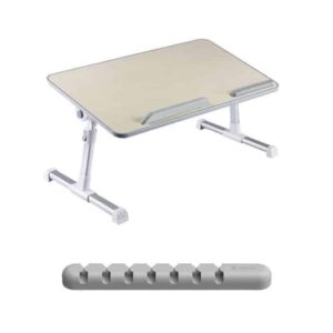 Laptop Bed Table/Portable Standing Desk + Cable Organiser – Combo