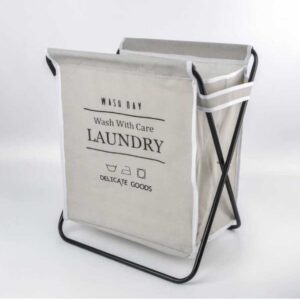 Steel Frame Collapsible Laundry Hamper Wash Day Laundry Basket