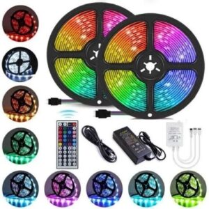 LED Self-Adhesive Strip Light With RGB 44 Key Remote Control